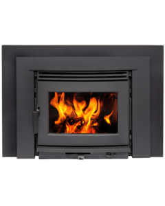 Neo 1.6 Insert LE wood burning fireplace insert with a black face plate